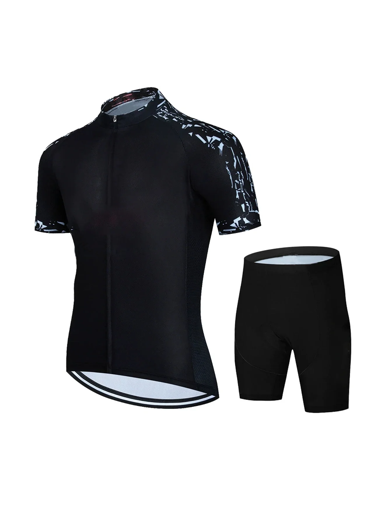 

Велосипедный трикотаж, мужской велосипедный костюм, комплект с короткими рукавами, быстросохнущая дышащая уличная дорожная велосипедная нагрудник, спортивная рубашка