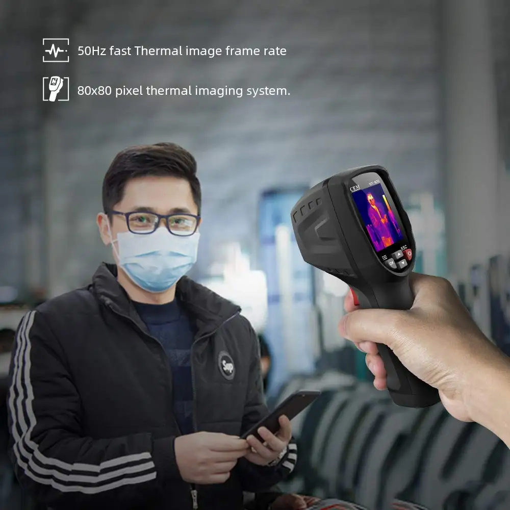 HEDAO DT-870Y Inspection Thermal with  Thermometer for Temperature Measurement China Origin Gift Box