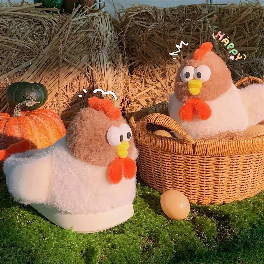 Nowe Spersonalizowane Kapcie Kura Kobieta Zimowe 3D Cartoon Animal Designerskie Buty Damskie Domowe Ciepłe Rozmyte Pantofle Lady Fun Shoe — zdjęcie 5