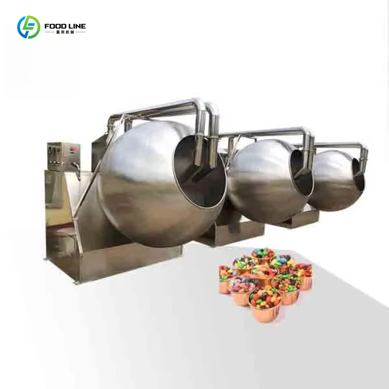 Customized Chocolate Coating Machine Nut Coating Machine Sugar Coating Machine Food Processing Equipment