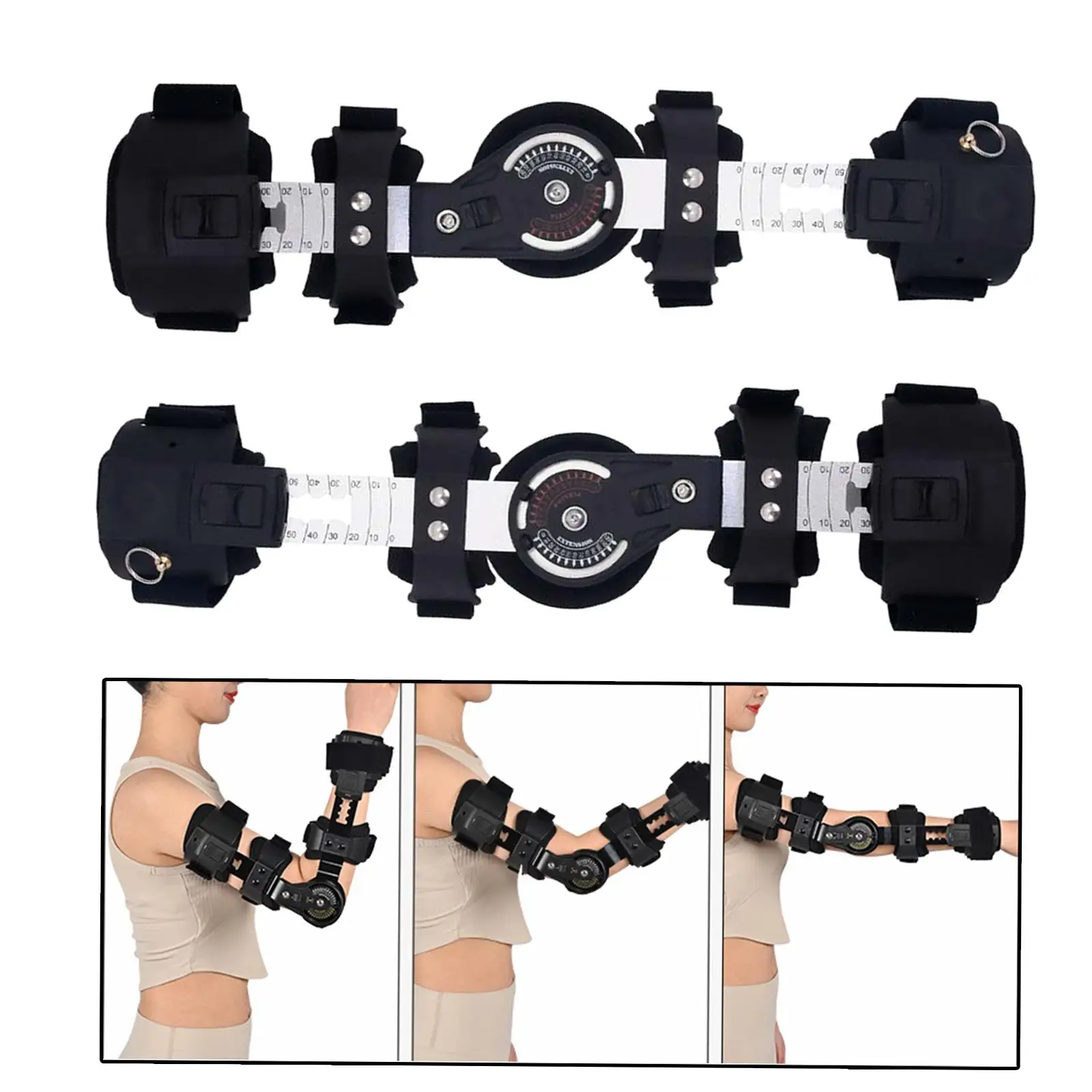 Cinta de Reabilitação do Membro Superior, Mão Braço Splint Suporte Recuperação, Cotovelo Ajustável Imobilizador Brace, Suporte