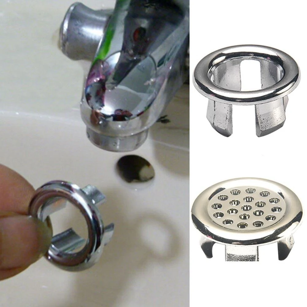 Y42A-3 Bathtub Sink Ring Overflow Cover Spare Sink Basin Cover Bathroom Basin Overflow Ring