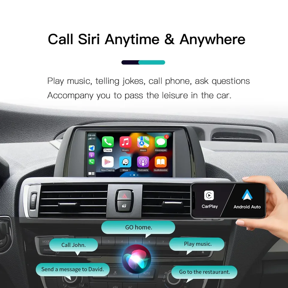 ワイヤレスCarplayおよびAndroid Auto, BMW,NBT,CICシステム,シリーズ1