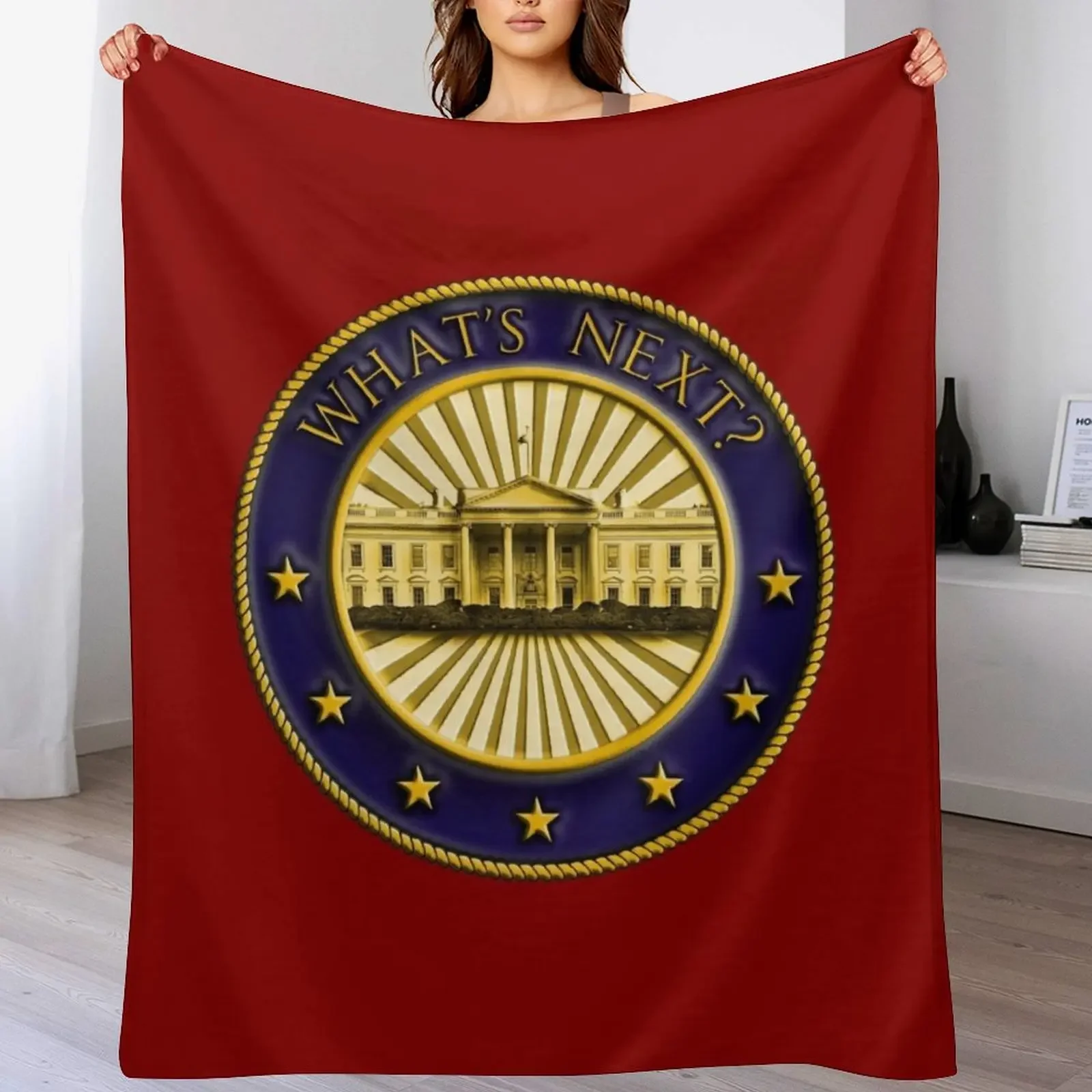 

What's Next Throw Blanket Cute Plaid christmas decoration Bed covers Decorative Sofas Blankets