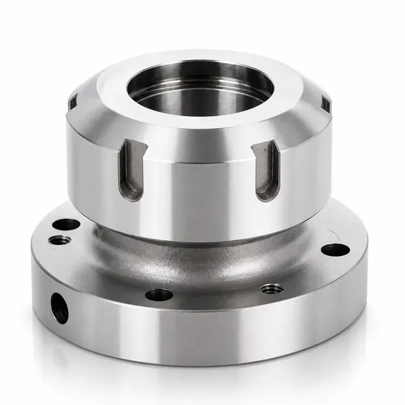 ER40 Collet Holder Chuck, 80mm Diameter Compact Clamping Fixture, Replacement Part for CNC Milling & Lathe Machine