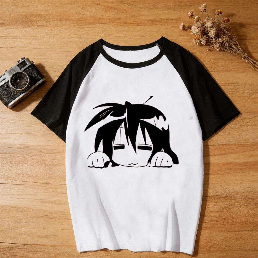Lucky Star Otaku top tees shoujo gyaru streetwear aesthetic cute korean fashion t shirt cutecore kawaii dollette goth emo