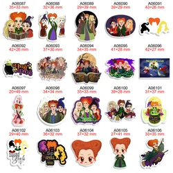 Disney Cartoon Hocus Pocus Golasusつ折りカボションプリントDIYヘアボウ用パーティークラフト用品手作り素材