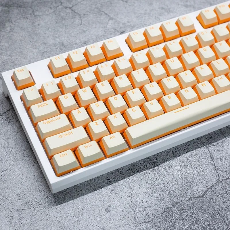 

Peak pudding keycaps, two-color pbt material oem highly opaque keycaps, suitable for mechanical keyboard rk