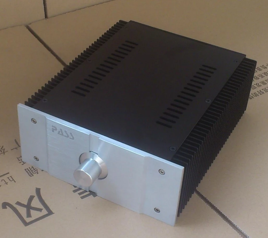 ミニ小型 PASS アンプシャーシ HIFI DIY 電源ケース ヒートシンク付き