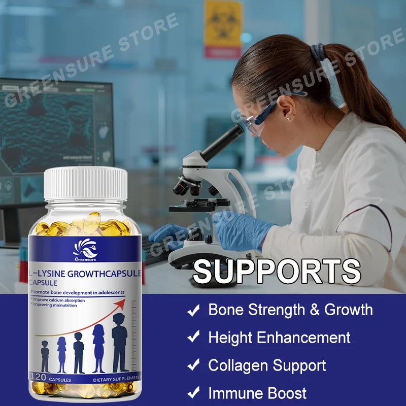 اشتر 3 واحصل على 1 مجانًا - كبسولات L-Lysine 1000MG - تدعم الجهاز المناعي والجلد والعضلات والعظام والأنسجة - نباتي، غير وراثيًا