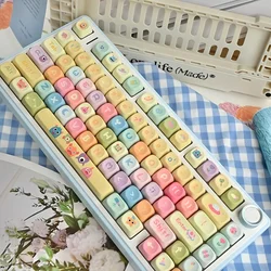 MOA Keycaps PBT 133 Keys Graffiti Monster Cute Candy for 60/64/84/98/108 Gaming Mechanical Keyboard MX Switch