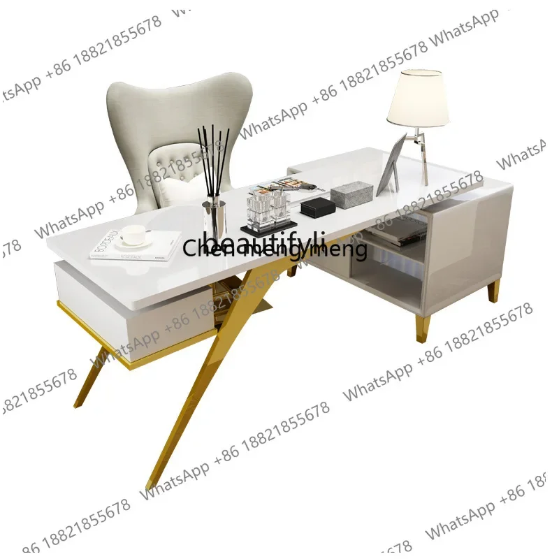 H134 Light luxury desk piano paint desk corner medical beauty consultation desk