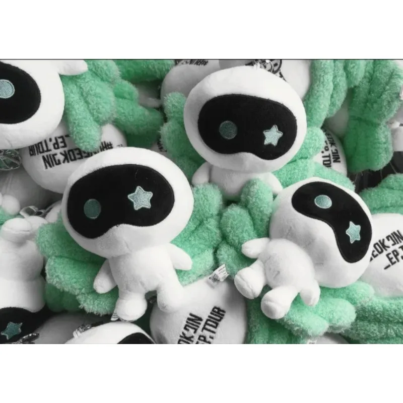 Korea Wootteo Plush Toy Kawaii Stuffed Doll for Backpack Pendant Wave New JIN Design Astronaut Wings Keychain Fans Support Gift