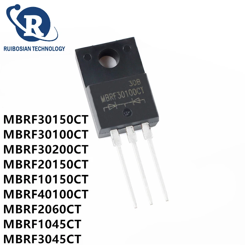 10PCS MBRF30150CT TO-220F MBRF30100CT MBRF30200CT MBRF20150CT MBRF40100CT MBRF2060CT MBRF1045CT MBRF3045CT MBRF10150CT