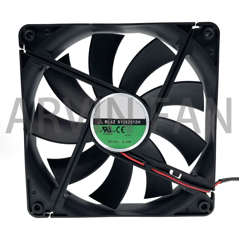 

135mm Cooling Fan RL4Z S1352512H 12V 0.33A 13.5CM Chassis Power Supply Cooling Fan 135x135x25mm Cooler