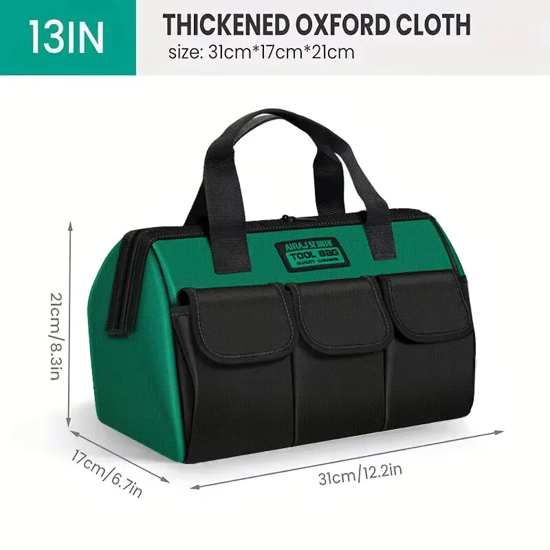 2024 New 13 Inch Large Capacity Tool Storage Bag with Wear-Resistant Multiple Pockets for Portable Tool Storage