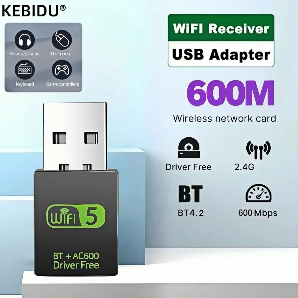 20 м USB Bluetooth беспроводной адаптер мини-ключ для ПК мышь клавиатура гарнитура музыка аудио 600 Мбит/с сетевой приемник передатчик