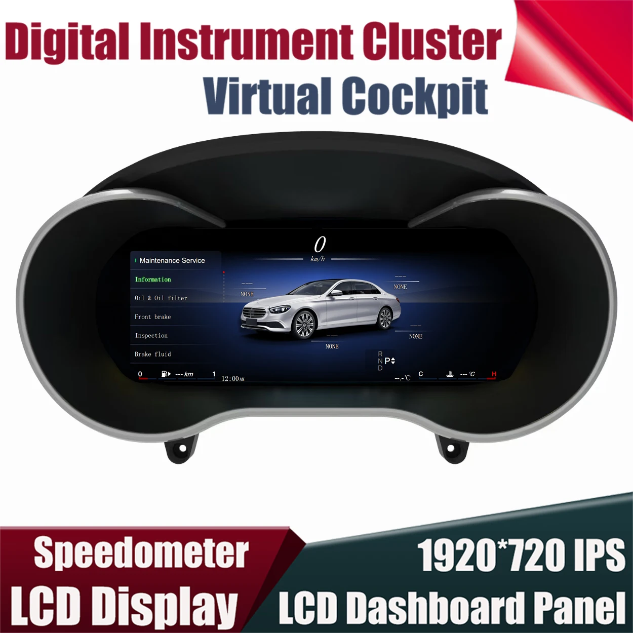 

12,3-дюймовый экран спидометра ODO приборный датчик цифровой кластер ЖК-панель приборной панели для Mercedes Benz GLC/C-Class W253 X253 W205
