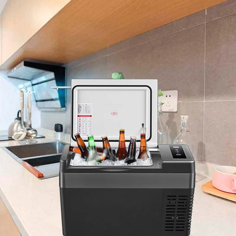 سيارة ثلاجة التبريد سيارة المنزل الاستخدام المزدوج 18 لتر المبردة سيارة مع 12V24V شاحنة صغيرة صغيرة الفريزر