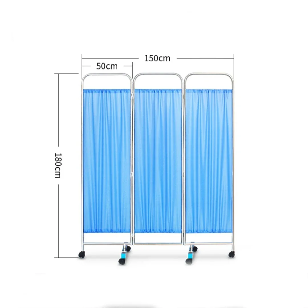 High Quality Commercial Furniture Hospital Bedside Screen Patient Ward Screen Nursing Room Foldable Patient Partition Screen