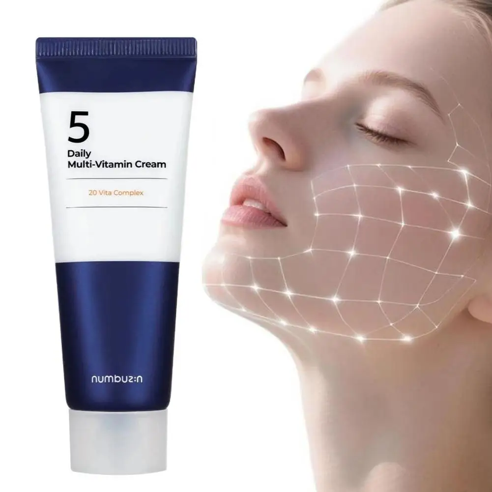 

Numbuzin 5 Multi-Vitamin Cream - 20 Vita Complex, Deep Hydration Improve Skin Tone Daily Nourishing Hydrating Face Cream