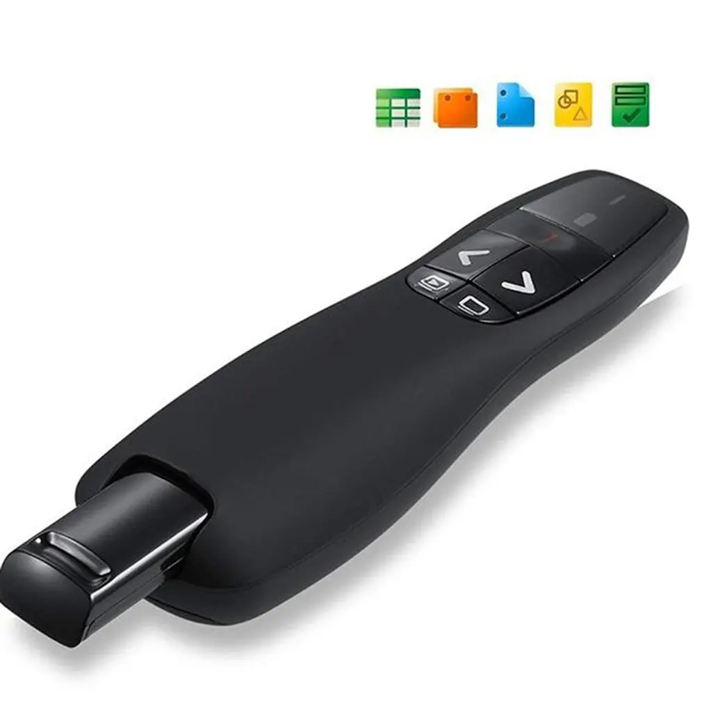 2023 New USB Wireless Presenter Page Turning Pen With Red Light Spot PPT Remote Control for Powerpoint Presentation