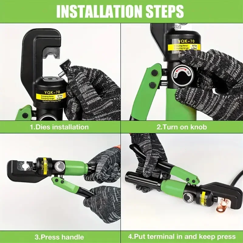 2025 كماشة هيدروليكية باردة كابل العقص أدوات كهربائية محمولة كماشة هيدروليكية يدوية محطات كابلات النحاس والألومنيوم