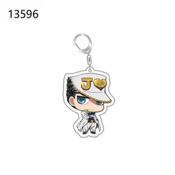 1pc JoJo's Bizarre Adventure Anime Keychain Cartoon Acrylic Pendant Cute Plastic Bag Parts & Accessories