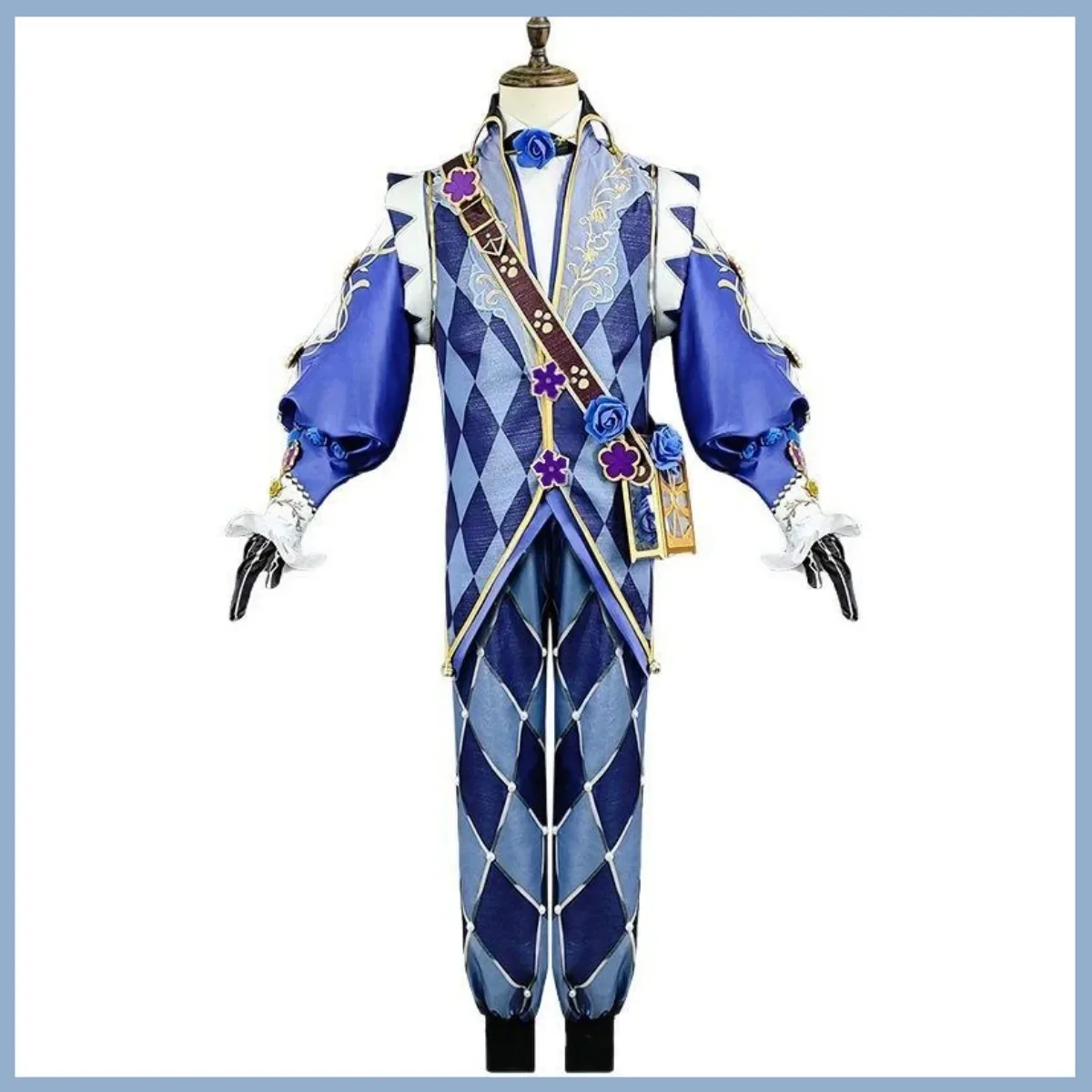 Costume de Cosplay de Victor Grantz pour Homme, Masque de Performance de Facteur saupoudrer casier Long Clown, Ensemble d'Uniforme, Carnaval d'Halloween Trempé