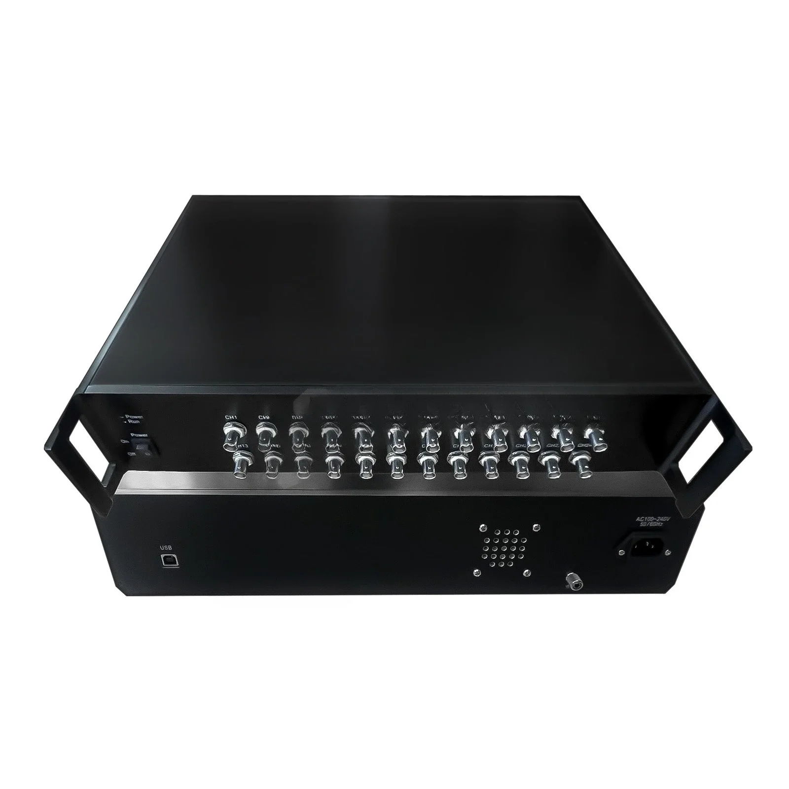 Vibration amplitude analysis of 24 channel data collection device in SA1824A voltage ICP charge dynamic signal analyzer