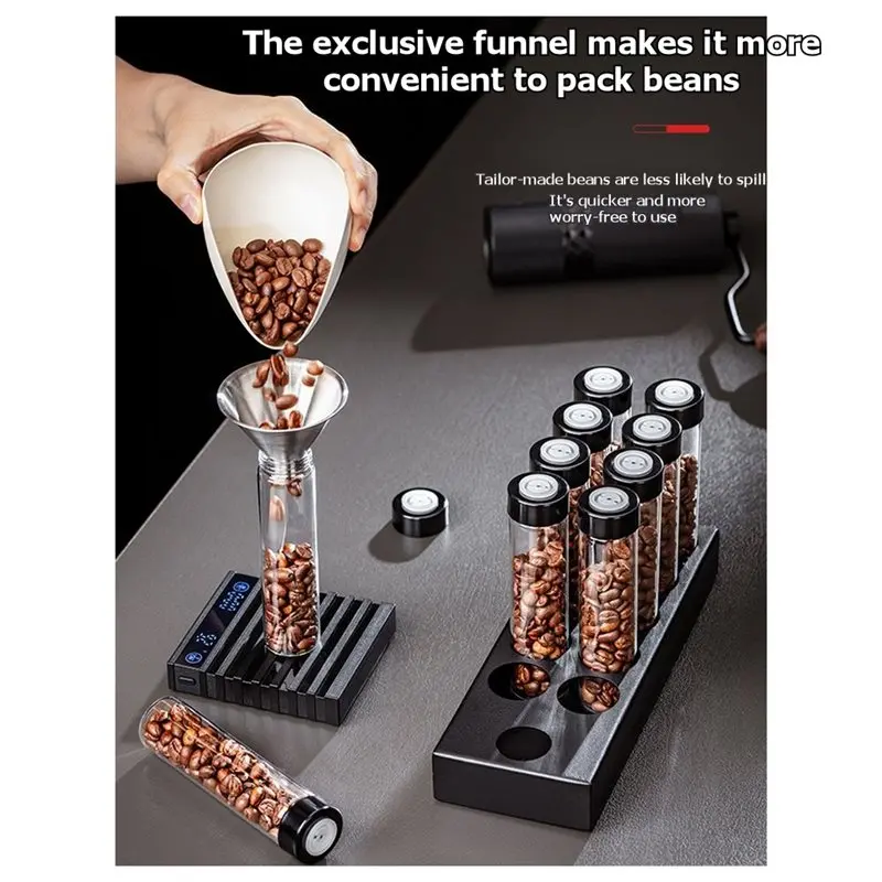 SYW-Coffee Bean Test Tube Display Rack Airtight