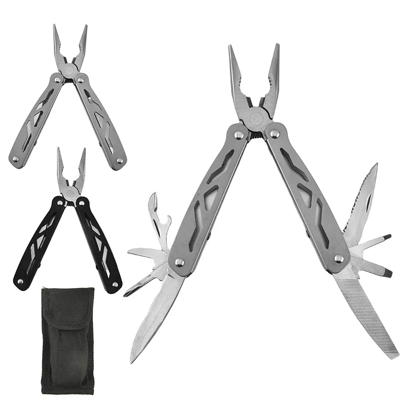 

Stainless Steel Outdoor Multifunctional Knife Emergency Survival Pliers Folding Combination Tool Vehicle Mounted Equipment EDC