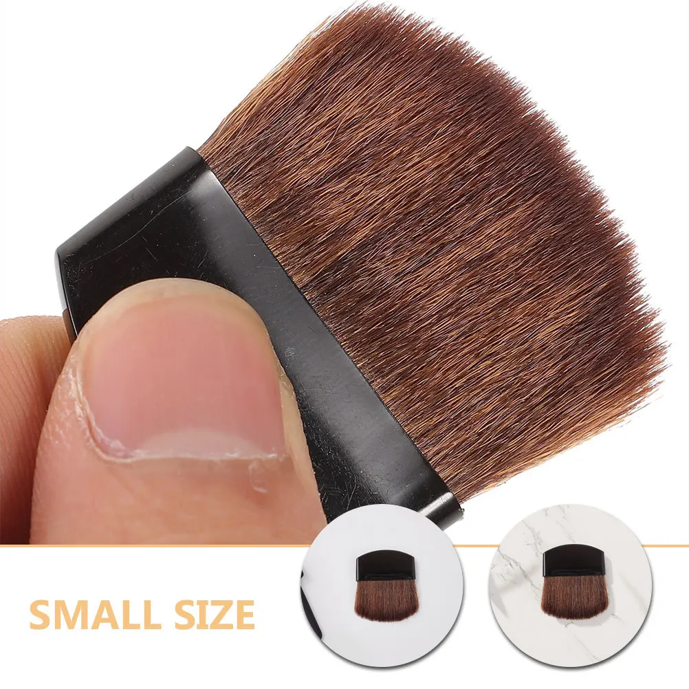 3Pcs Mini Soft Bristle Makeup Brushes Short Handle Powder Foundation Eye Shadow Small Brushes Travel Face Blush