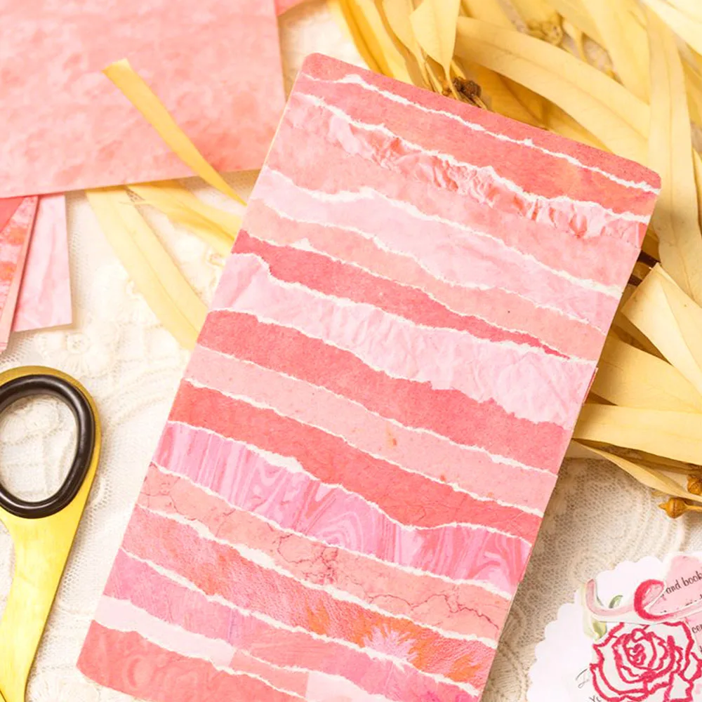 100 Pcs Colorful Texture Background Craft Paper Junk Journal Planner Scrapbooking Vintage Decoupage Decoration DIY Photo Albums view 2