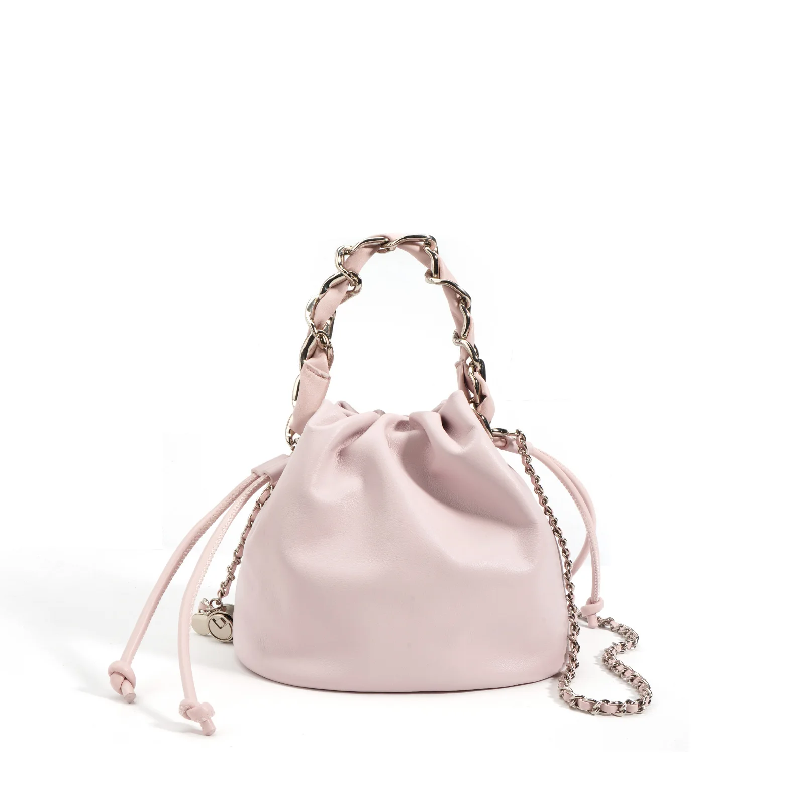 Louis Levane Drawstring Bucket Bags For Women Pleated Design Luxury  Commuting Soft Leather Handbag Casual Versatile Women Bag