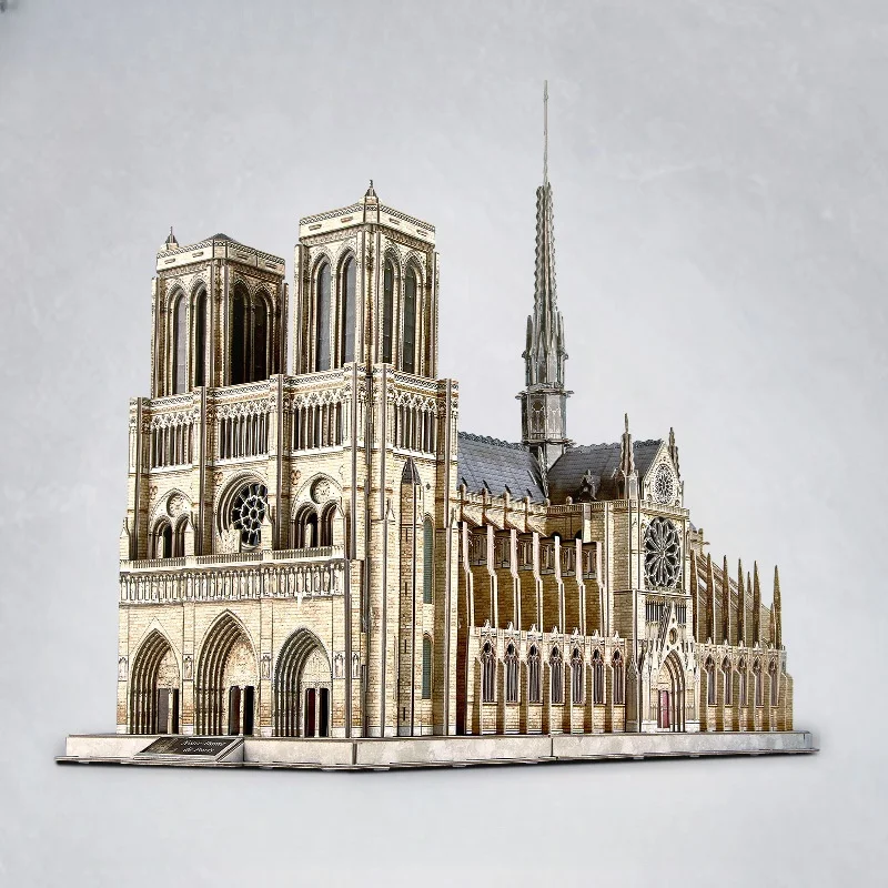 

3D stereoscopic jigsaw puzzle adult large antique building model Notre Dame Cathedral gift toy