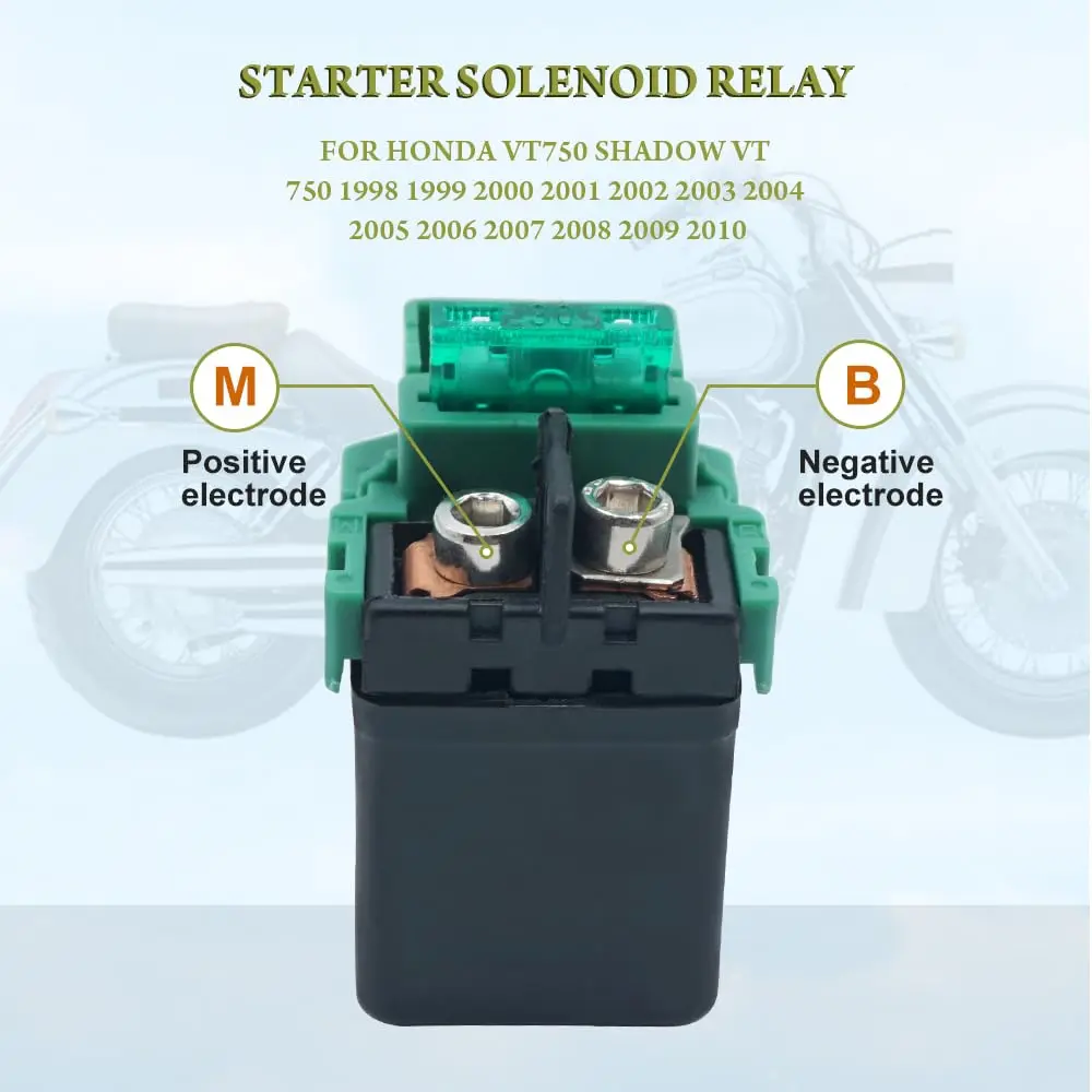 Starter Solenoid Relay Fit for Honda Shadow VT750 1998-2010 Starter Relay OEM 35850-MT4-000 35850-MT4-003