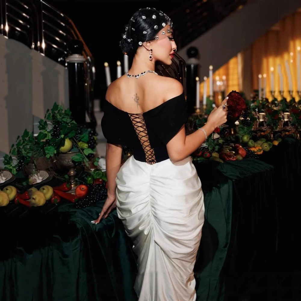 Feminino elegante retalhos bandage vestido sexy fora do ombro plissado roupas celebridade festa maxi vestidos