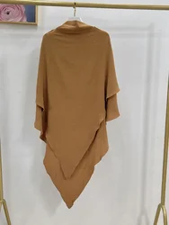 Hijab largo musulmán Eid para mujer, prenda de oración, turbante de Ramadán, bufanda de oración por encima de la cabeza, Abaya, Dubai, Niqab