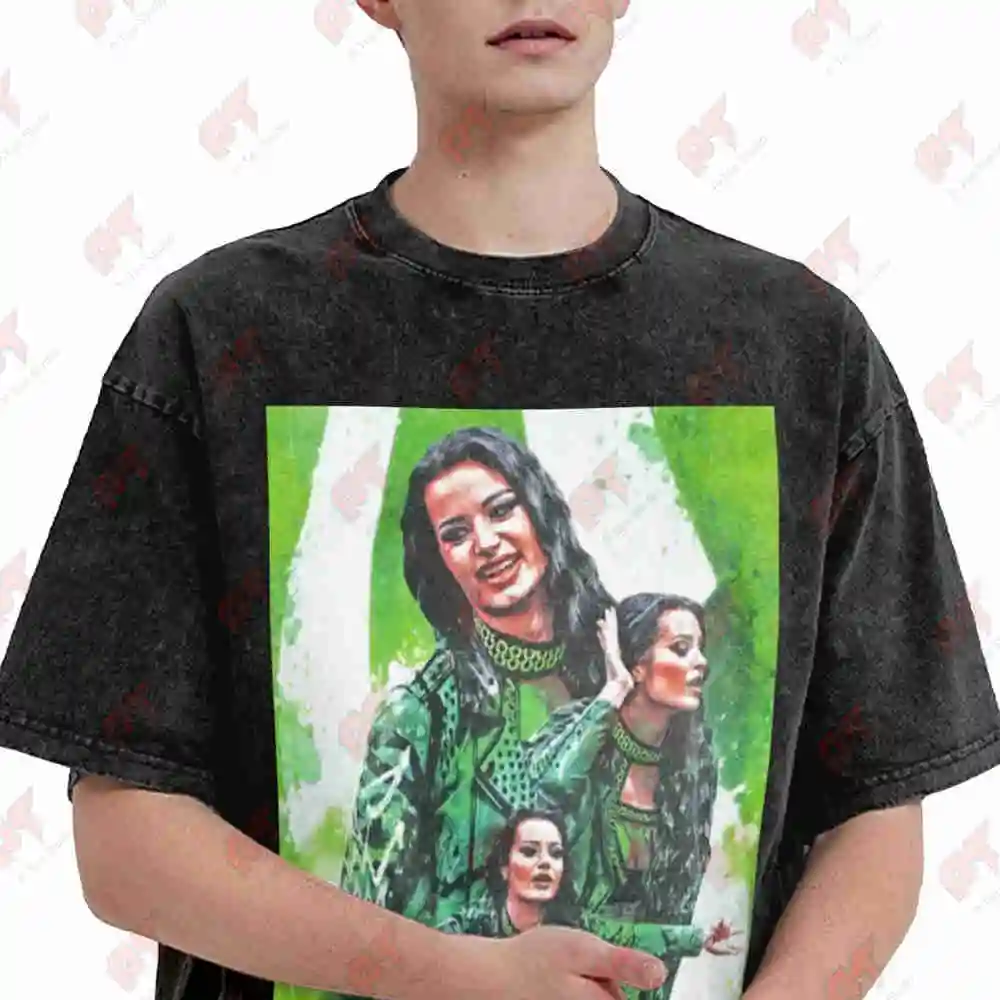 The Outcast Saraya Paige Wrestling Vintage Washed Tee Pure Cotton T-Shirt