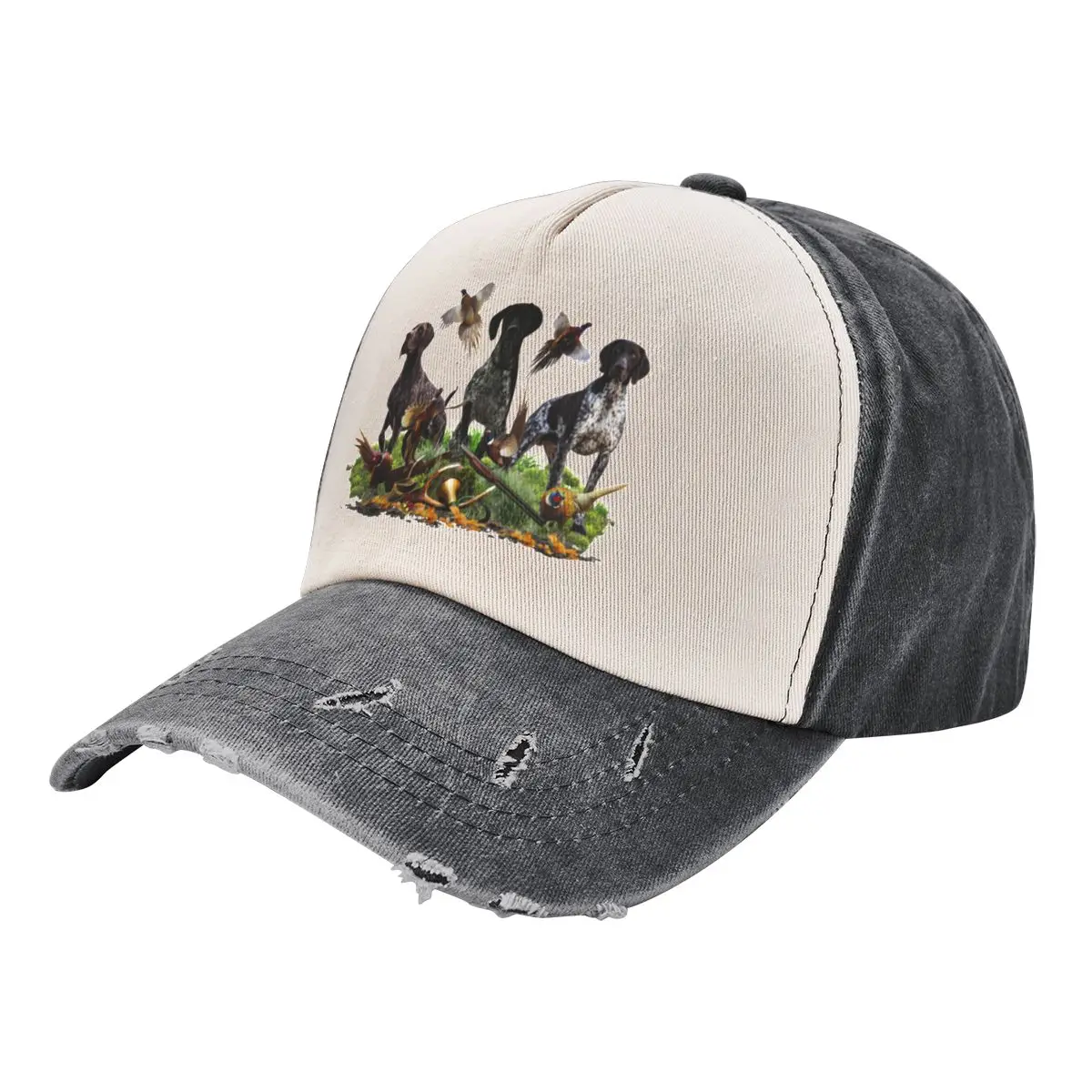 Hunting pheasant with German Shorthaired Pointer Baseball Cap custom Hat |-F-| For Women 2025 Men's