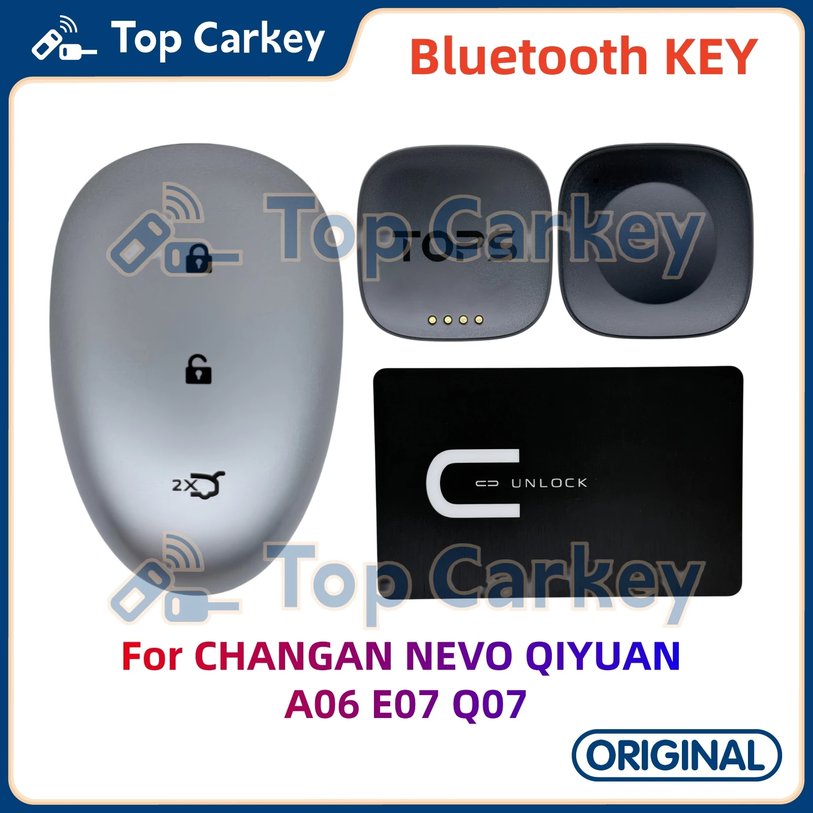 TopCarkey 3608030-MK07 PT301 Bluetooth Smart Key for CHANGAN NEVO QIYUAN A06 E07 Q07