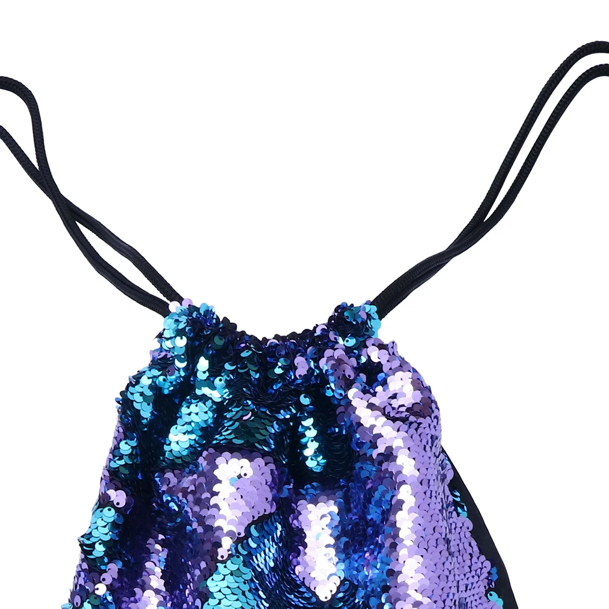 

Double Color Sequin Backpack for Women Shiny Drawstring Bag Large Capacity Fashion Casual Daily Use Travel Hiking Camping