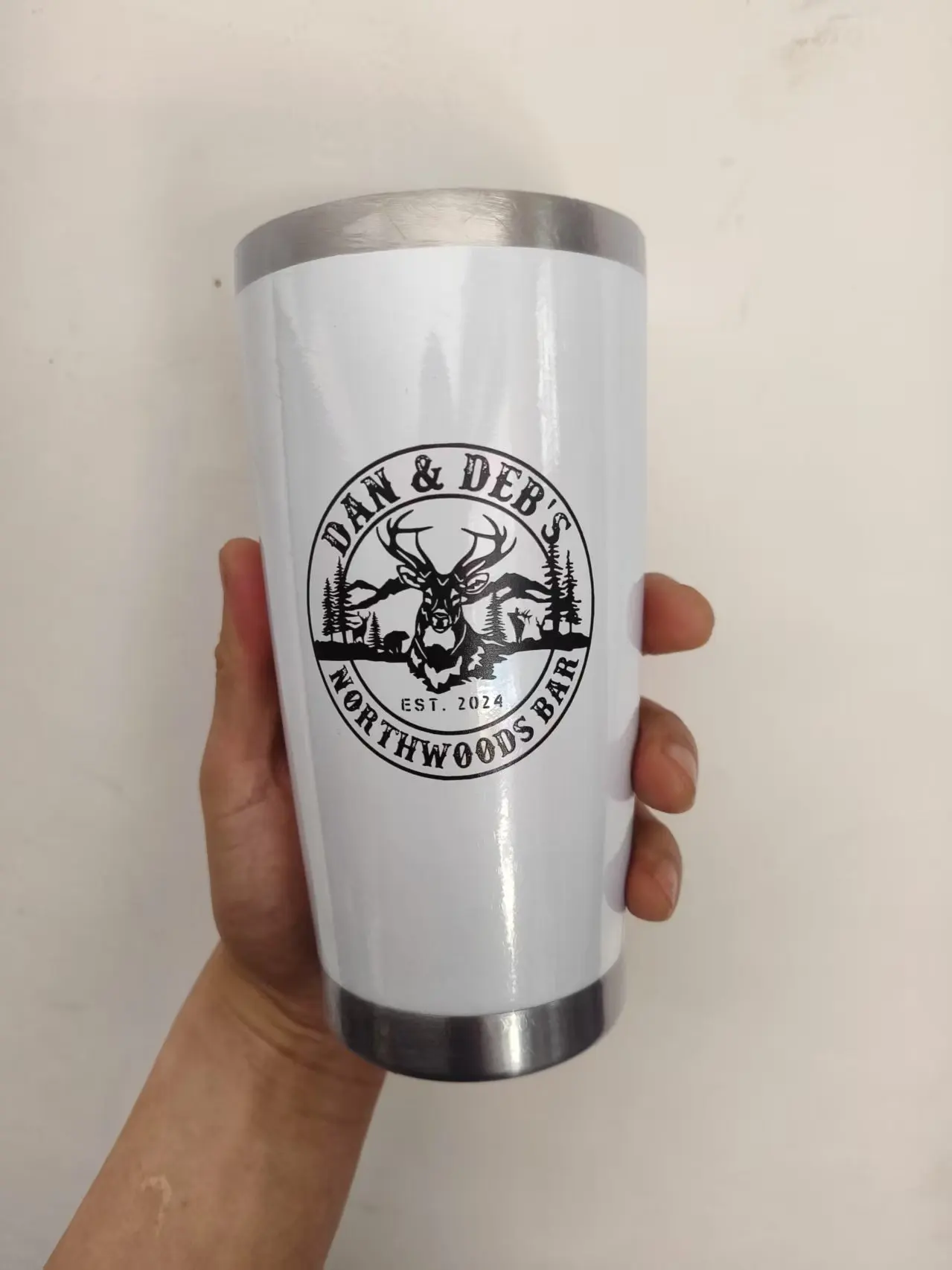 Personalized Stainless Steel Photo Coffee Tumbler Mug - 20oz Custom Gift for Christmas, Anniversary, Birthday