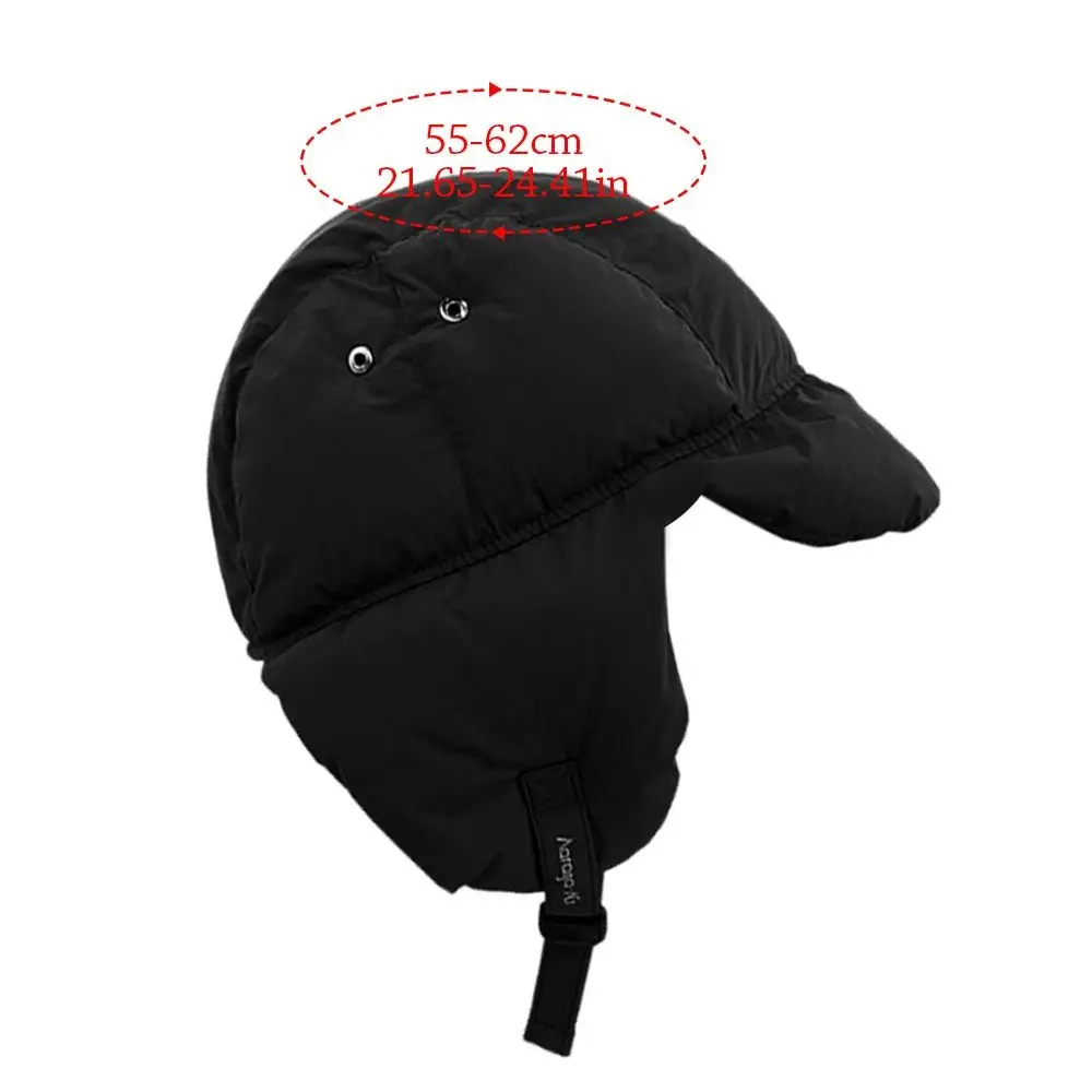 Outdoors Eiderdown Bomber Hat Thick Windproof Winter Cap Warm Earflap Bonnet for Men Women