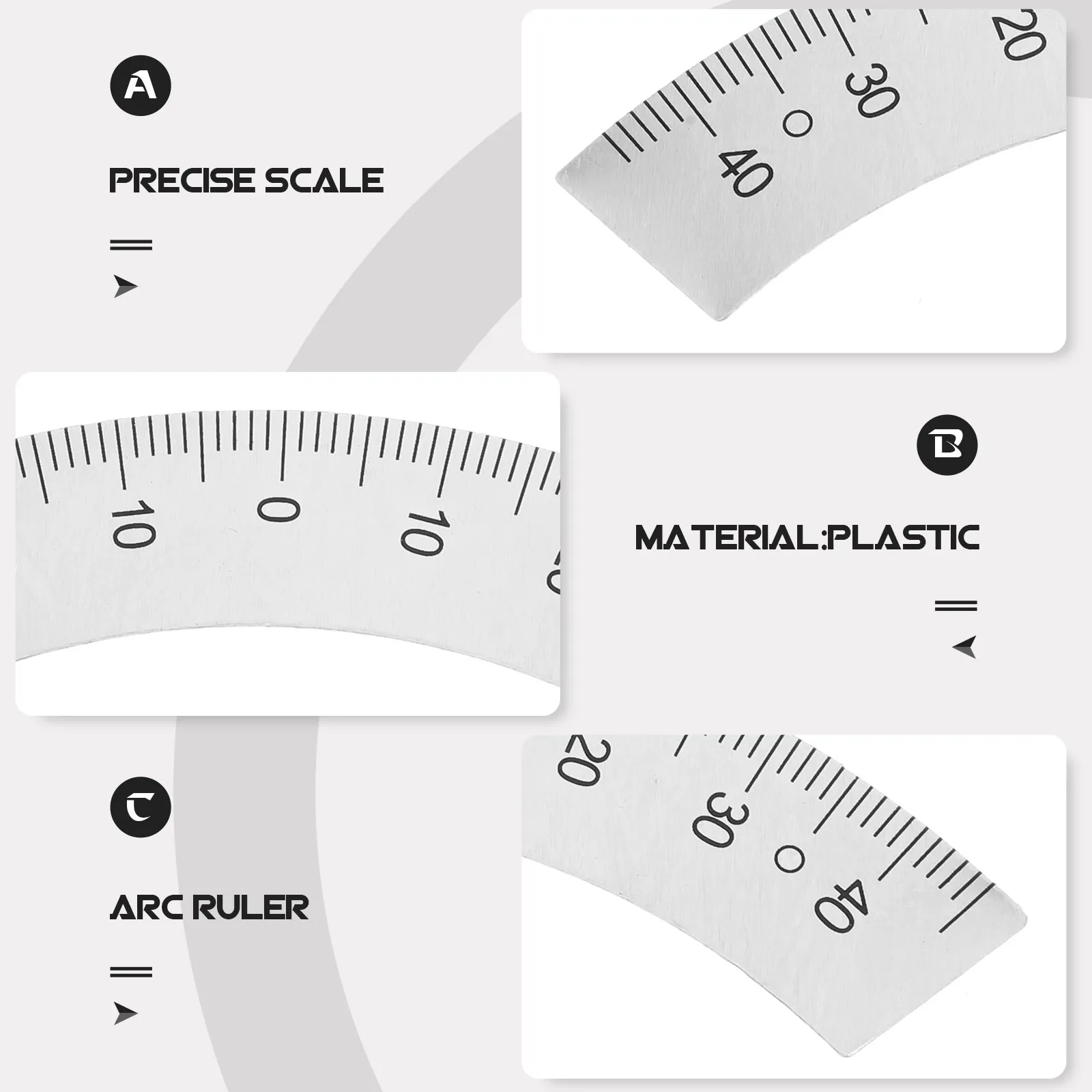 

Milling Machine Angle Gauge 45 Degree Arc Ruler Small Protractor for Precision Milling Projects Clear Scale Markings Measuring