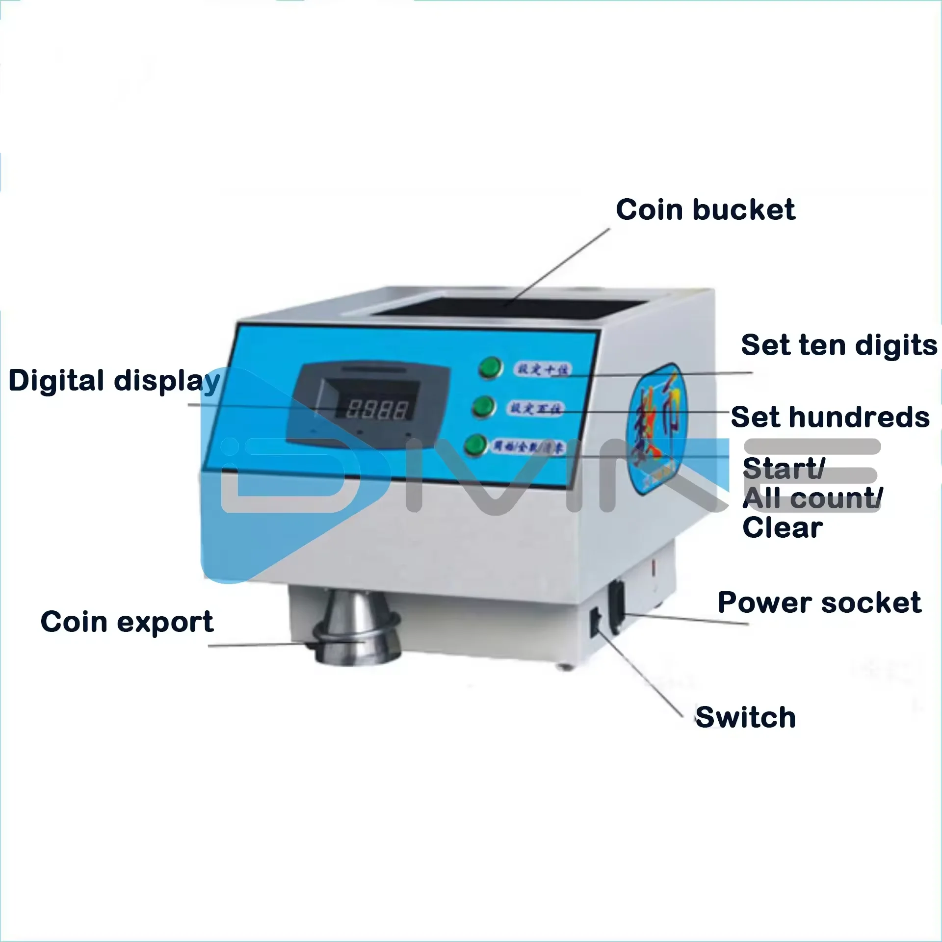 Factory Price Coin Counting Machine Mini Automatic 600 Pieces Per Minute High Speed Coin Counting