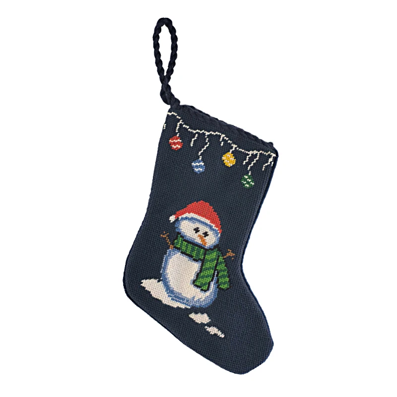 

Christmas Stocking Decoration Fashionable Embroidered Needlepoint Ornament Factory Direct Supplier Tree Decorative Gift