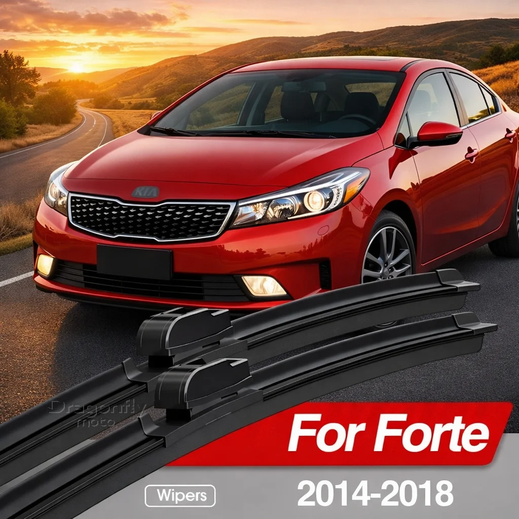 

For Kia Forte 2014-2018 Front Windshield Wiper Blades 2pcs Windscreen Window Accessories 2015 2016 2017
