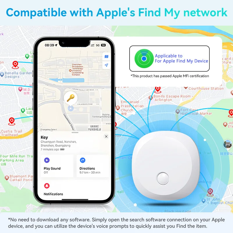 نظام تحديد المواقع العالمي المقتفي محفظة السيارة مفتاح ثنائي الاتجاه إنذار محدد المسنين الأطفال الحيوانات الأليفة بلوتوث جهاز مكافحة فقدان لابل العثور على بلدي